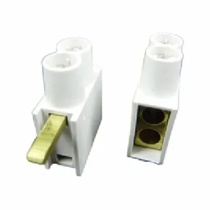 SEP DTH aftakblok dubbel 2x10mm hoog