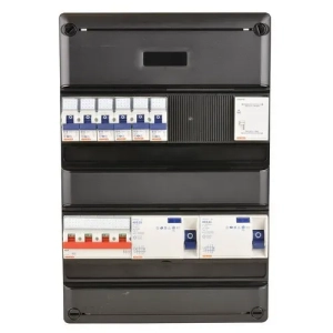 Gewiss 3-fase groepenkast 6 groepen + beltrafo