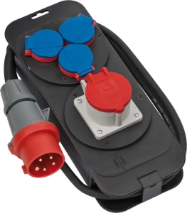 Brennenstuhl stroomverdeler 4-voudig 5-polig 400V 16A IP44