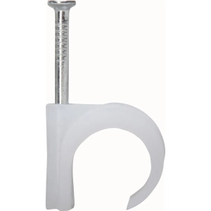 Kopp spijkerclips 16-20mm wit per 25 stuks