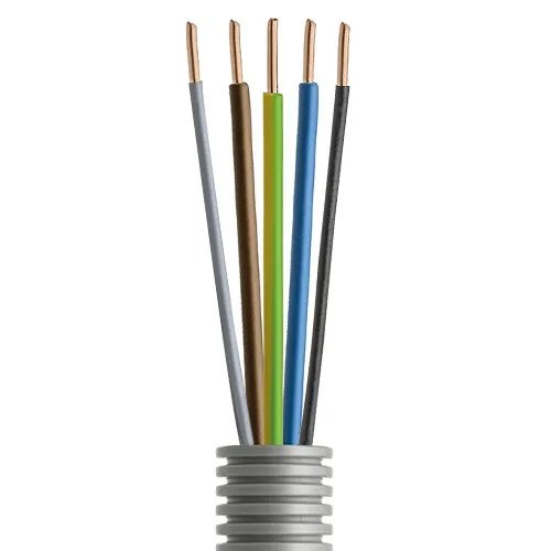 Flexibele buis VD draad 3x2.5mm2 en 2x1.5mm - 16mm per rol 100 meter