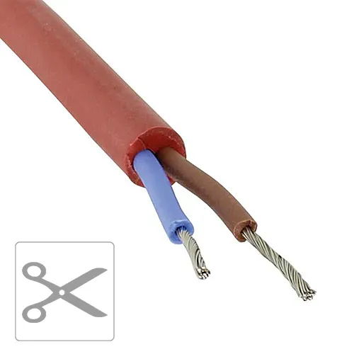 Siliconenkabel SiHF 2x1.5mm² per meter