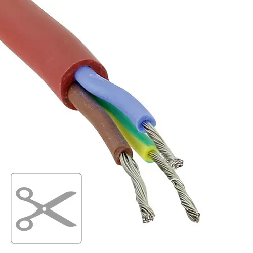 Siliconenkabel SiHF 3x1.5mm² per meter