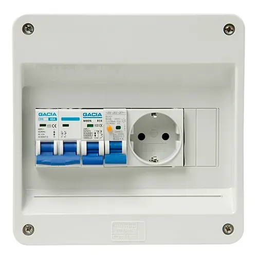 SEP PV-verdeler B16 groep met B16 alamat met WCD en hoofdschakelaar