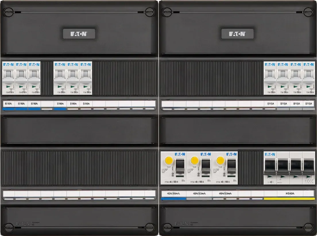 Eaton groepenkast 3-fase 9 groepen
