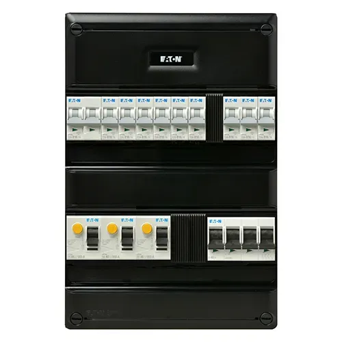 Eaton groepenkast 3-fase 9 groepen + fornuisgroep
