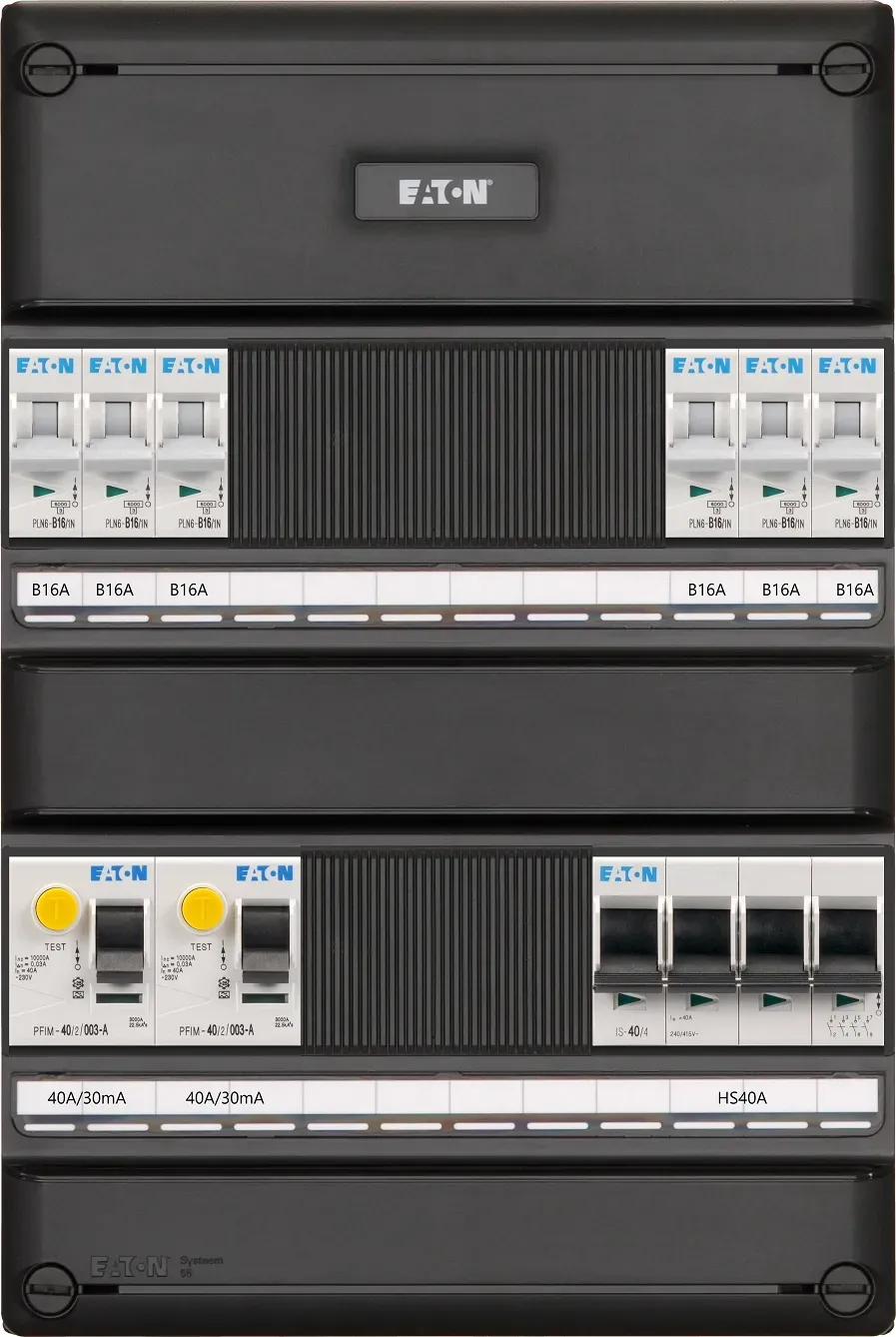 Eaton 3-fase groepenkast 6 groepen