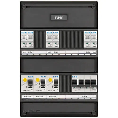 Eaton groepenkast 3-fase 6 groepen