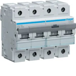 Hager installatieautomaat 4-polig 125A C-kar 15kA (HMC499)