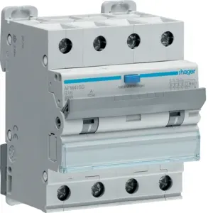 Hager aardlekautomaat 4-polig 16A B-kar 300mA (AFM416G)
