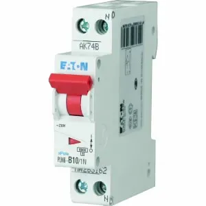 Eaton installatieautomaat 1-polig+nul 10A C-kar (PLN6-C10)