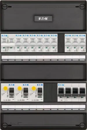 Eaton groepenkast 3-fase 9 groepen + fornuisgroep (Systeem 55)