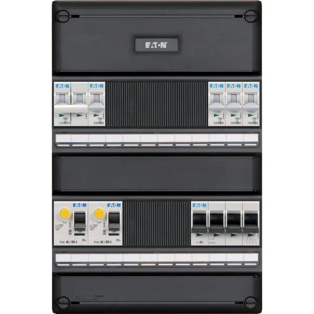 Eaton 1/3-fase groepenkast 4 groepen + fornuisgroep (Systeem 55)