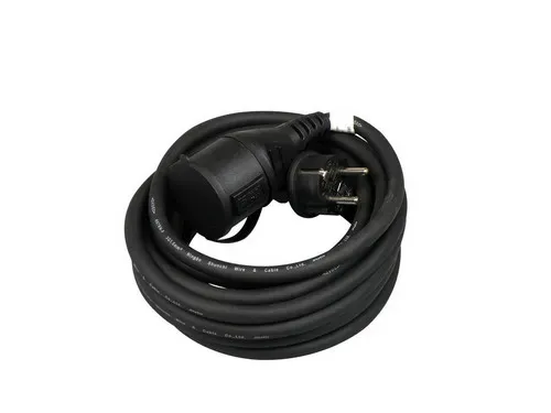 Verlengkabel 5 meter H07RN-F 3x1.5 met Schuko en contrastekker