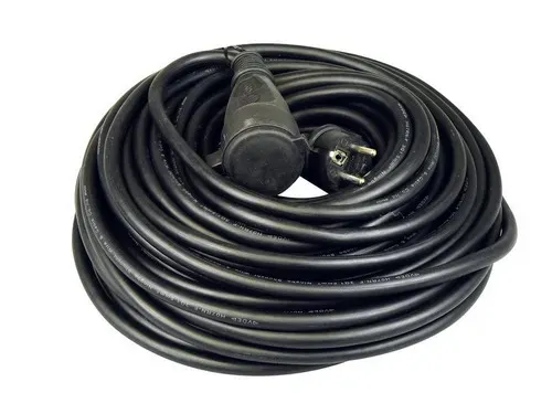 Verlengkabel 25 meter H07RN-F 3x1.5 met Schuko en contrastekker