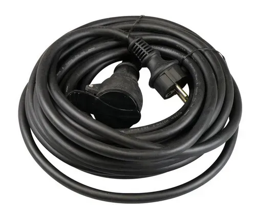Verlengkabel 10 meter H07RN-F 3x2.5 met Schuko en contrastekker