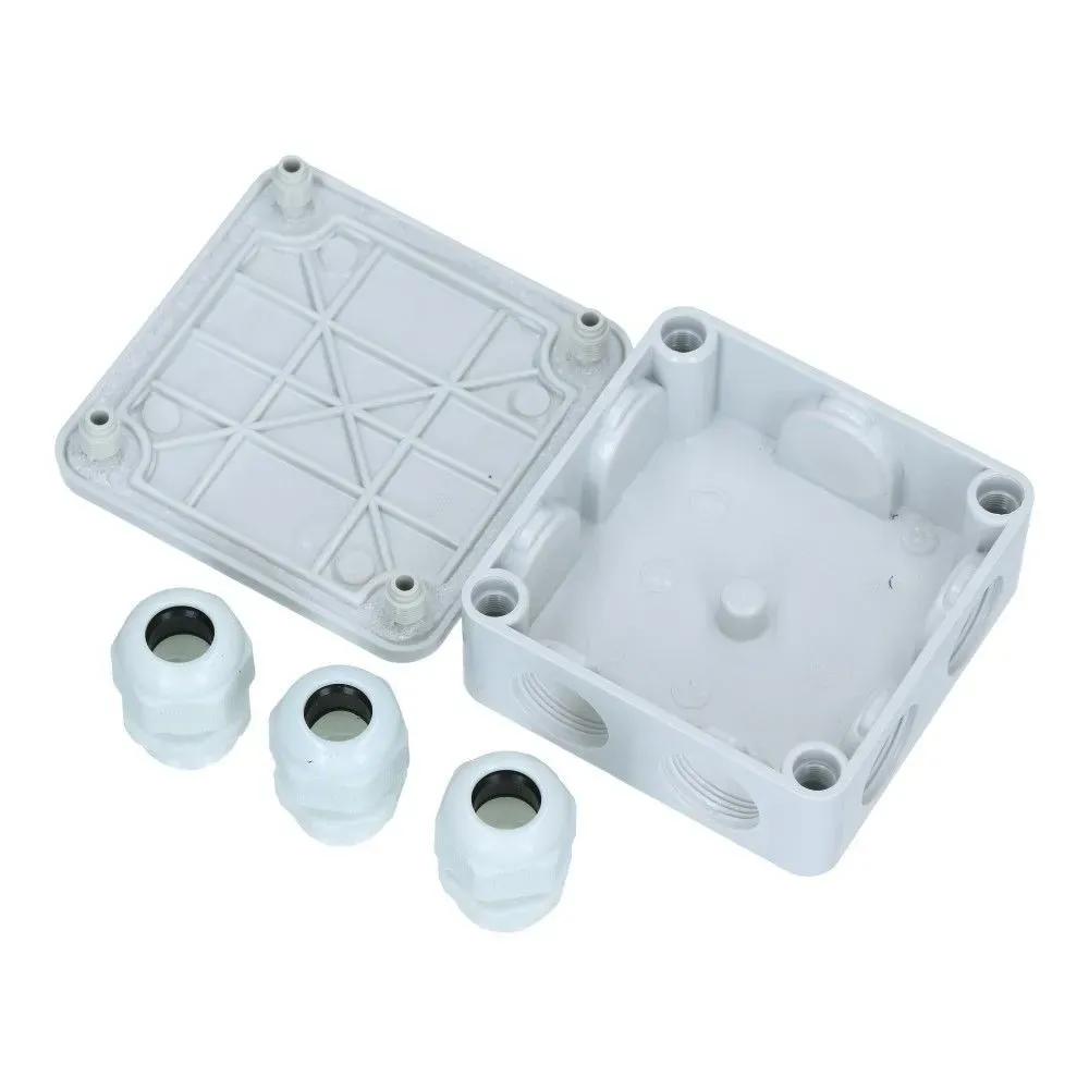 Universeel Kabeldoos 90x90mm + 3 wartels PG16 - foto 2