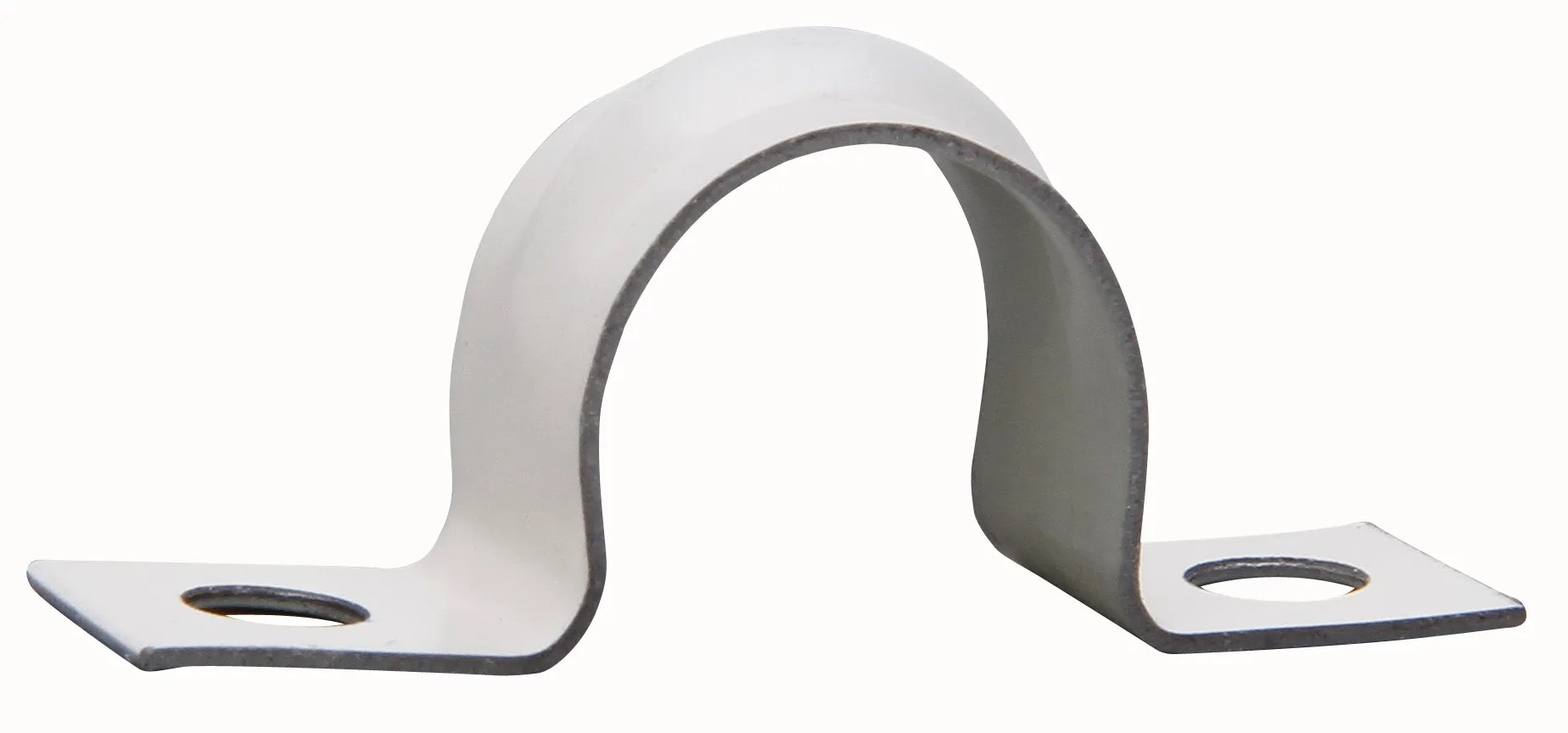 Kopp ijzeren zadel voor Installatiebuis 16mm Wit - 20 stuks